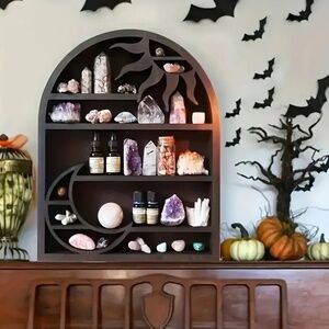 NIP! Black Sun and Moon Gemstone Shelf!